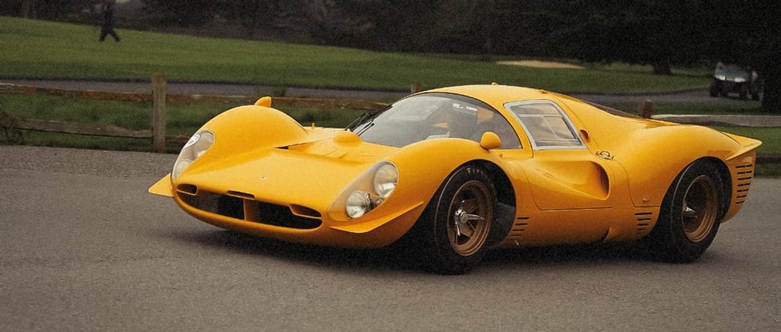 Ferrari 412P - Yellow - Spa-Francorchamps - 1967 - Limited Poster | Unique #s