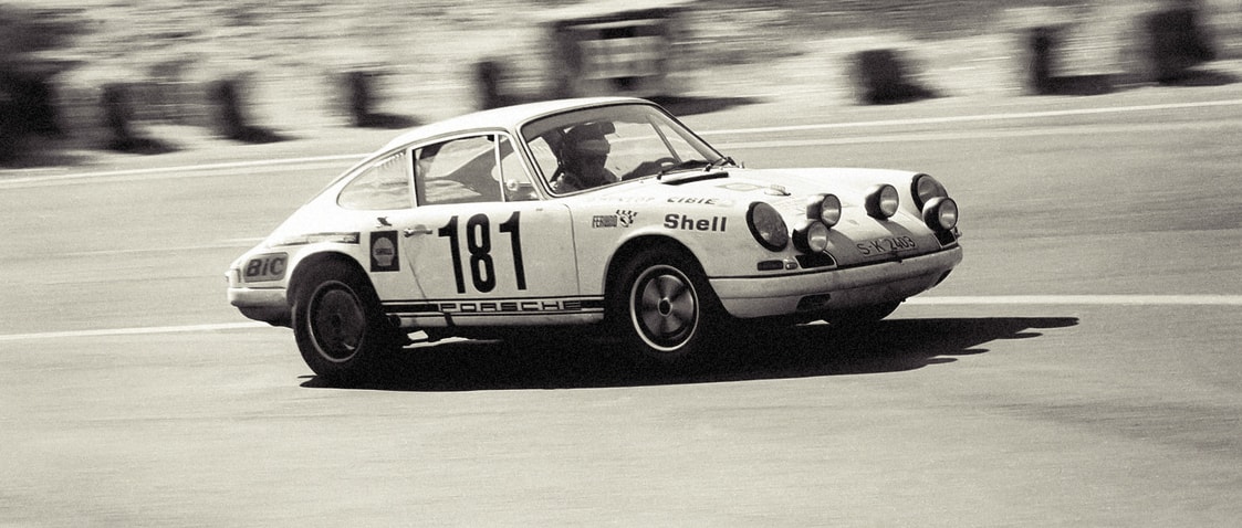 Porsche 911R - White - Tour de France - 1969 - Colors of Speed Poster