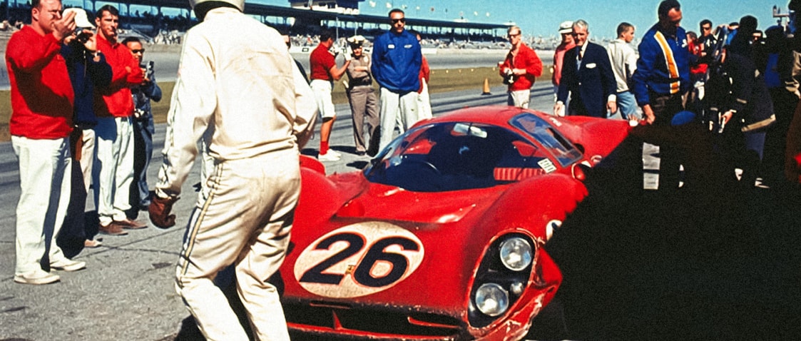 Ferrari 412P - Red - Daytona - 1967 - Colors of Speed Poster