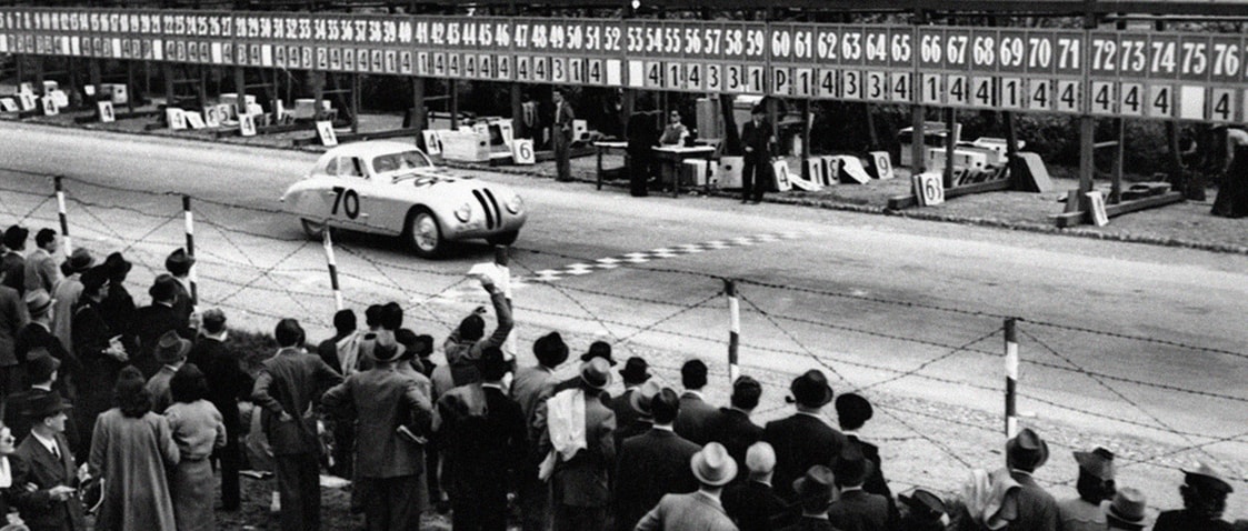 BMW 328 - Silver - Mille Miglia - 1940 - U&L Edition Poster