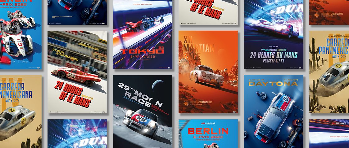 Porsche - Past and Future Collection | 6 Posters | Collector’s Edition