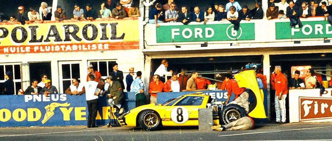 Ford GT40 - Yellow - 24h Le Mans - 1966 - Limited Poster