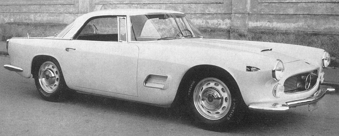 Maserati 3500 GT - White - Dama Bianca - 1957 - Poster