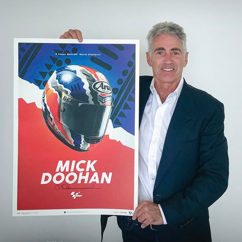 Mick Doohan - Helmet - 1999 - Poster | Signed