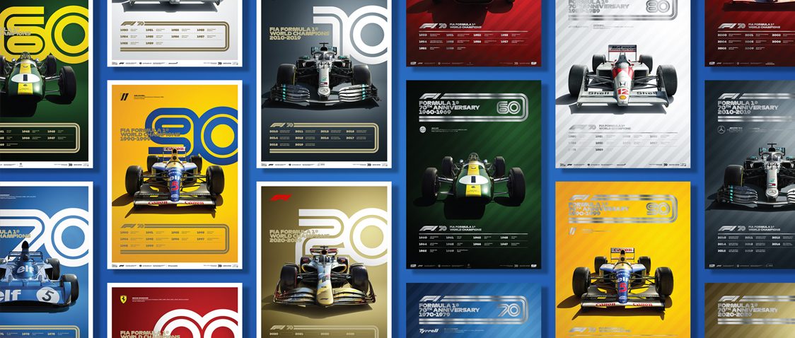 FORMULA 1® DECADES - 8 POSTERS, ONE GLORIOUS HISTORY | COLLECTOR’S EDITION
