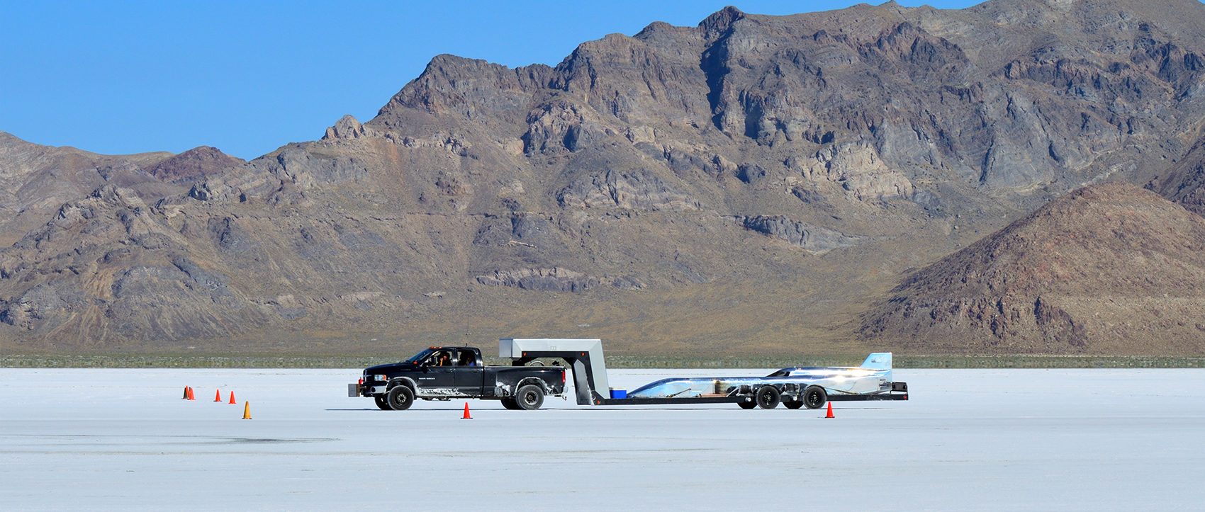 Flat out on the Salt Flats