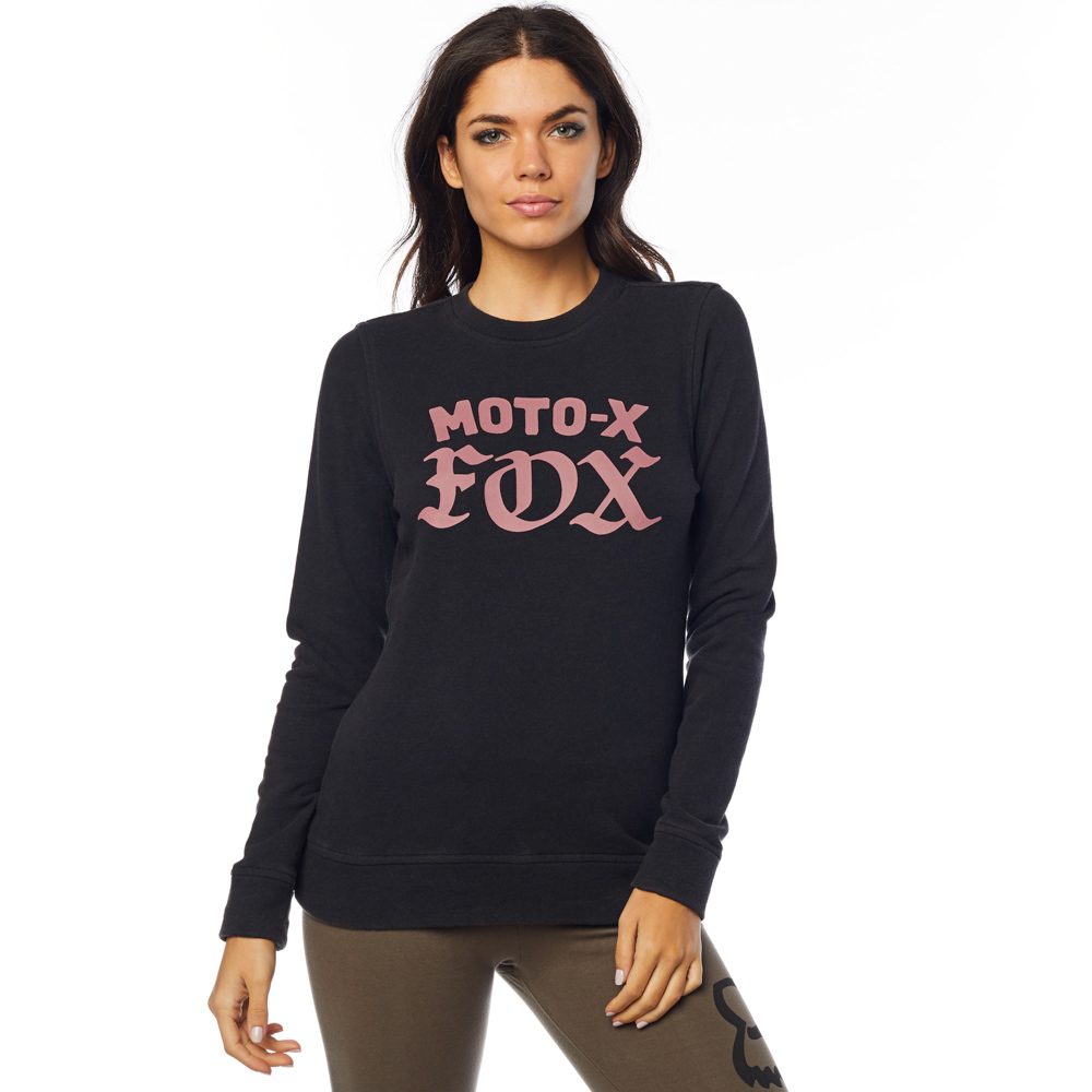 FOX Dámská mikina FOX Moto X Crew Fleece - černá - XS