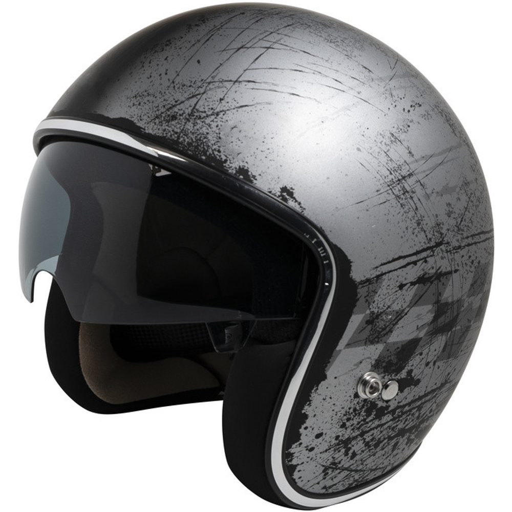 IXS Otevřená helma iXS iXS77 2.5 X10064 matná stříbrná - S