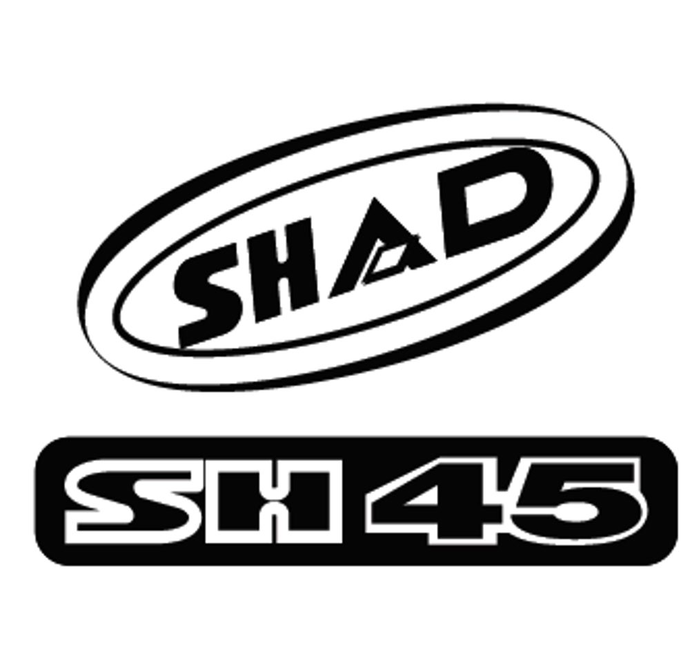 SHAD Samolepky SHAD D1B45ETR červená pro SH45