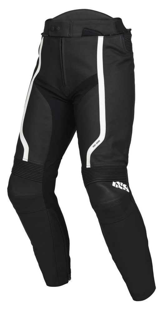 IXS Kožené sportovní kalhoty iXS LD RS-600 1.0 - černobílé - 52