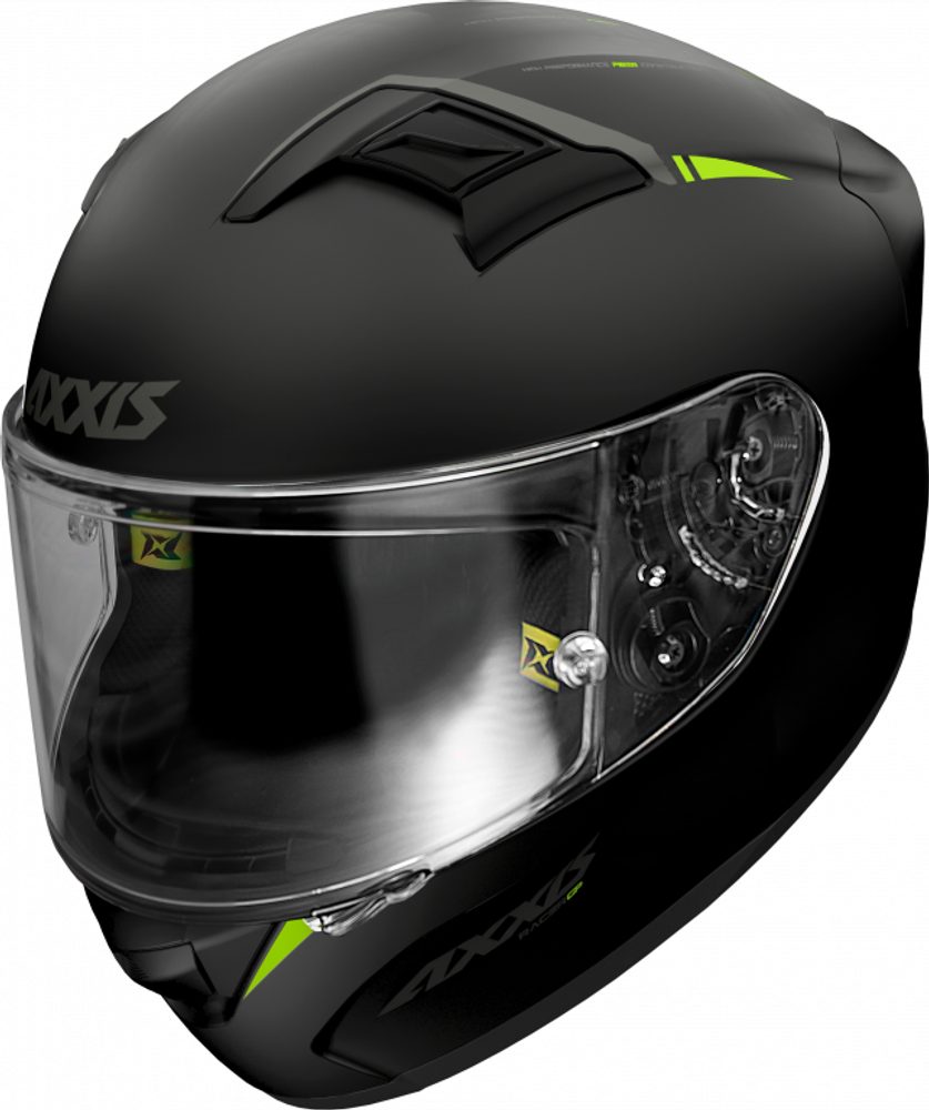 AXXIS Integrální helma AXXIS GP RACER SV FIBER SOLID - černá