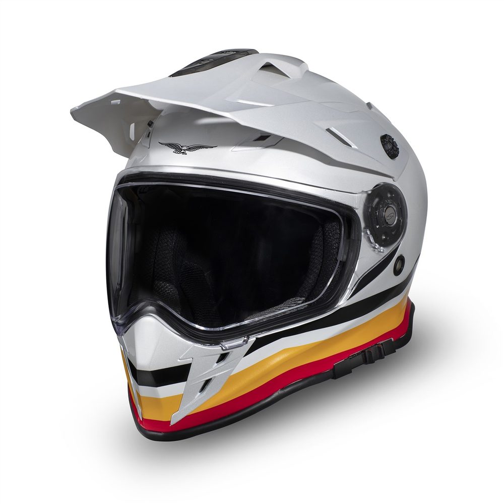 Moto Guzzi Helma Moto Guzzi Adventure V85TT bílá - S