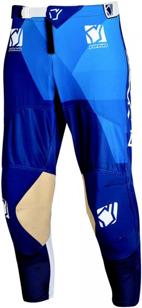YOKO Dětské motokrosové kalhoty YOKO KISA - modré - 20
