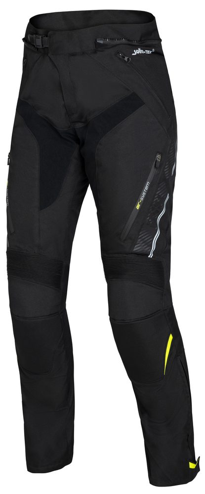 IXS Sportovní textilní kalhoty iXS CARBON-ST zkrácené černé - 5XL