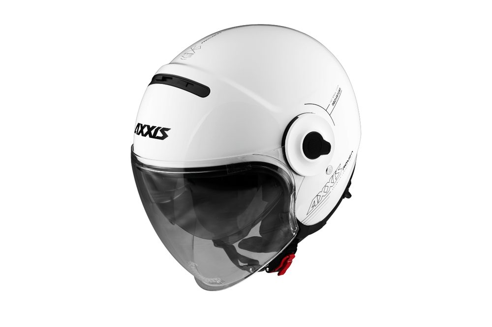 AXXIS Otevřená helma AXXIS RAVEN SV ABS solid bílá lesklá - XS