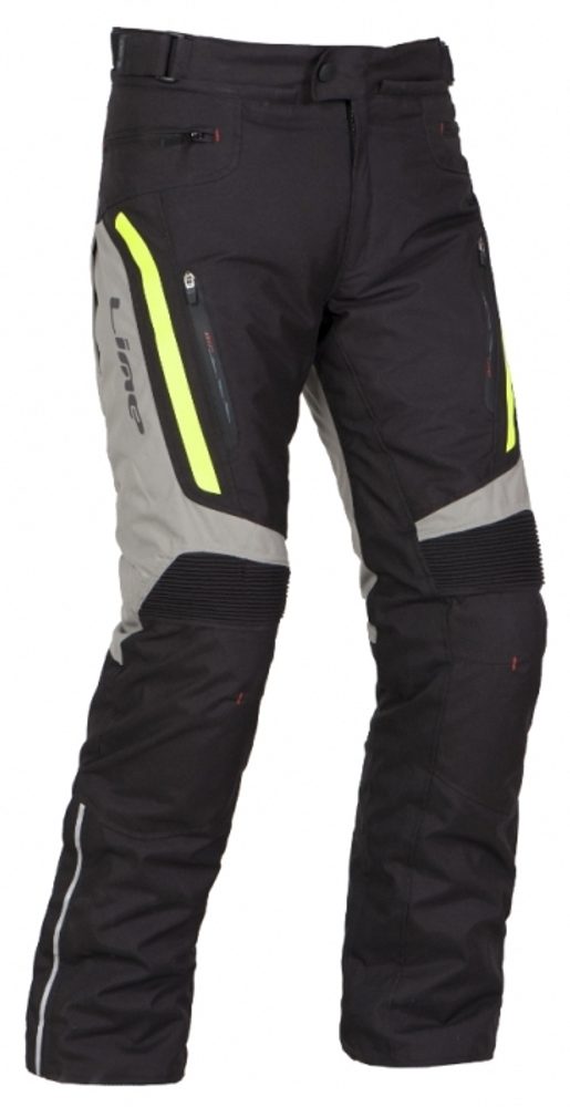 MBW Pánské třívrstvé textilní kalhoty MBW BUCK -  černo-šedo-žluté - 54