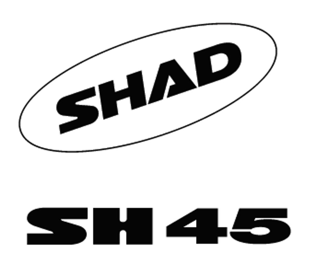 SHAD Samolepky SHAD D1B451ETR bílá pro SH45