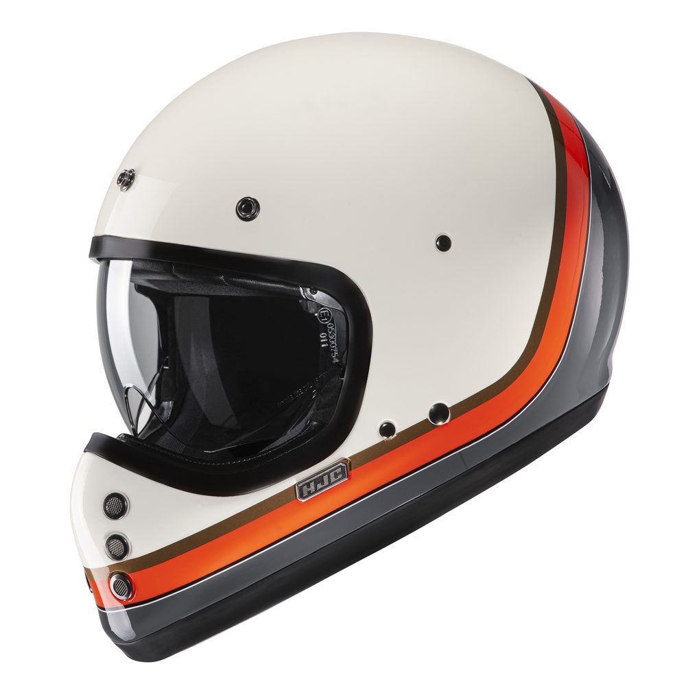 HJC Retro helma HJC V60 Scoby MC7 - béžovo oranžová