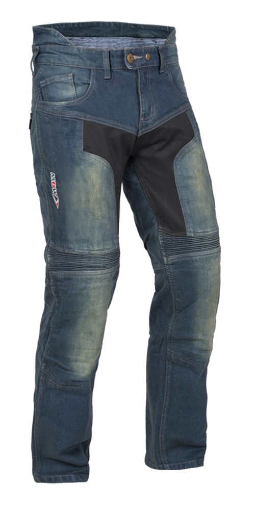 MBW Kevlarové moto jeansy MBW MARK zkrácené - modré - 56 - délka ZKRÁCENÁ