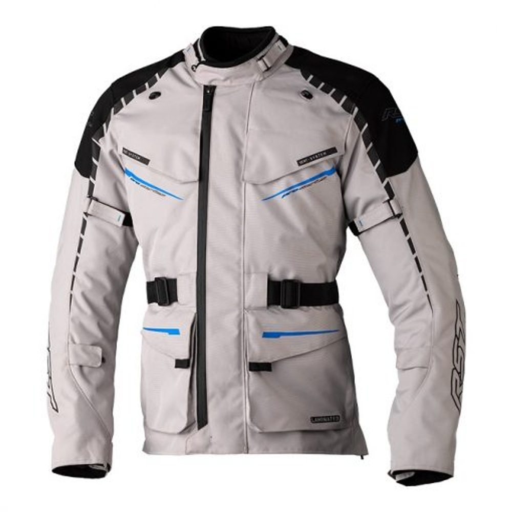 RST Pánská textilní bunda RST PRO SERIES COMMANDER CE / JKT 2980 - stříbrná - 4XL