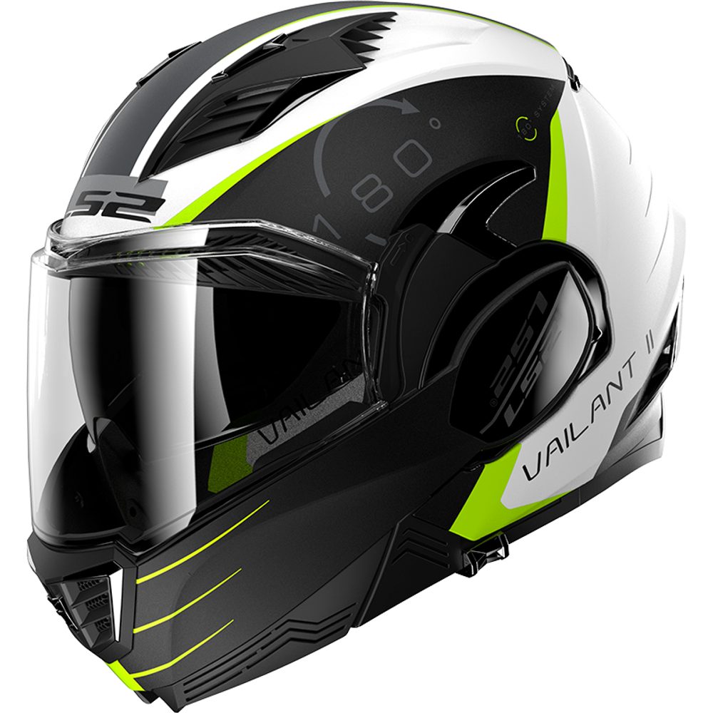 LS2 Helmets LS2 FF900 Valiant II CODEX White Black