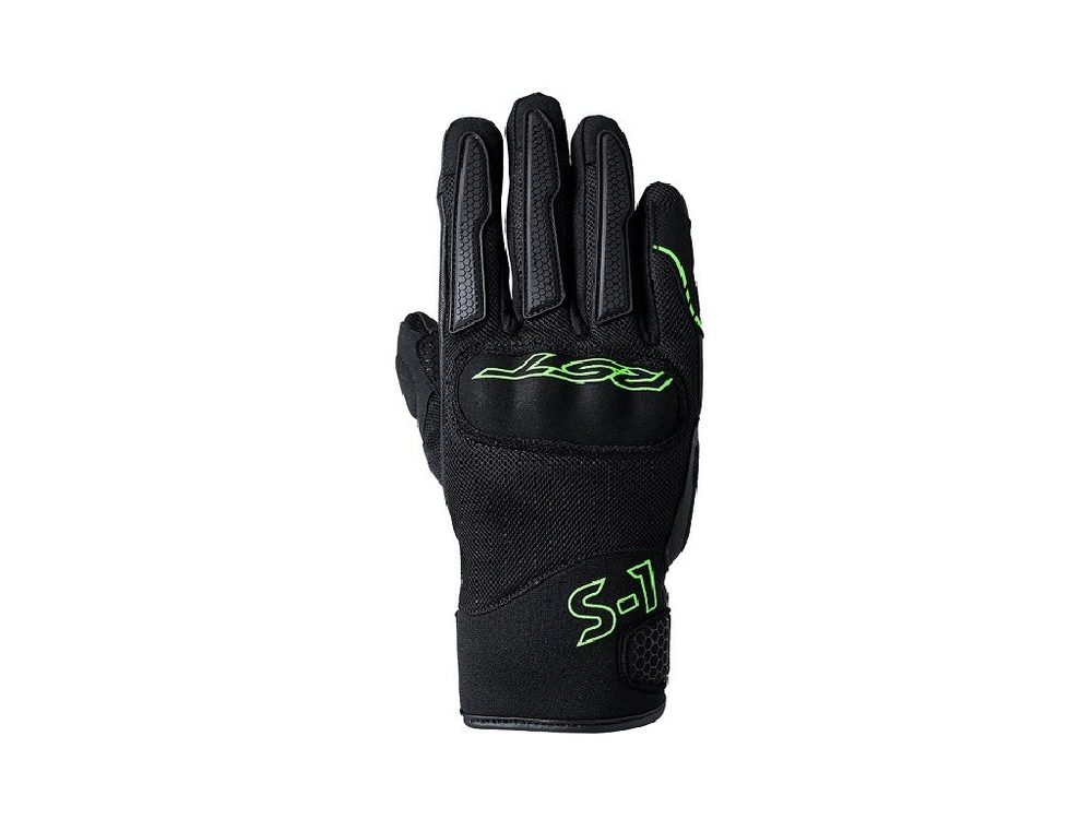 RST Pánské síťované rukavice RST 3182 S1 Mesh CE - černá, flo zelená