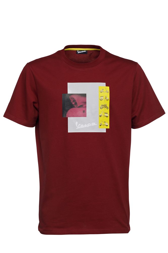 Vespa Pánské tričko Vespa HERITAGE - červená - XL