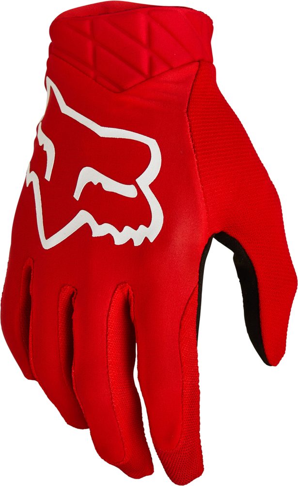 FOX Motokrosové rukavice FOX AIRLINE MX22 - fluo červená - 2XL