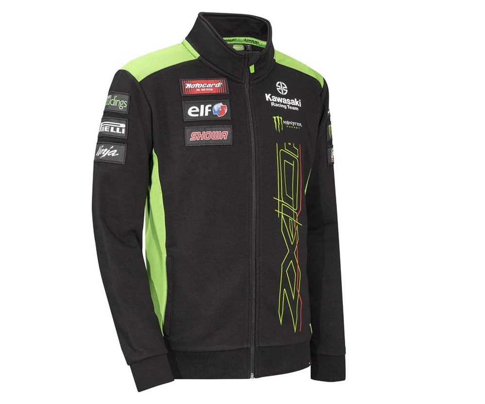 Kawasaki Pánská mikina Kawasaki Racing Team WSBK 2023 - černá - 2XL