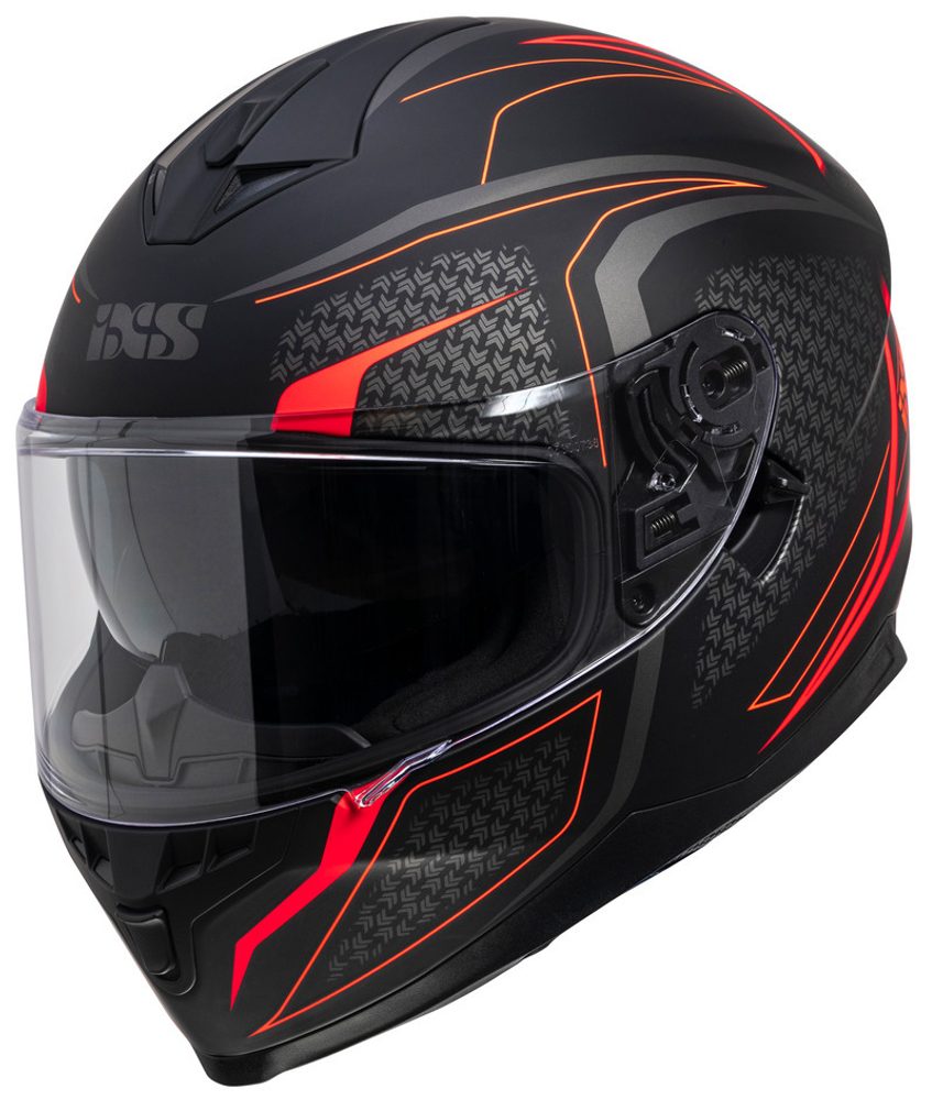 IXS Integrální helma iXS 1100 2.4 - matná černo-červená - XS