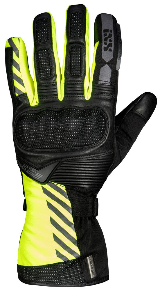 IXS Cestovní kožené rukavice iXS GLASGOW-ST 2.0 žluté - 2XL