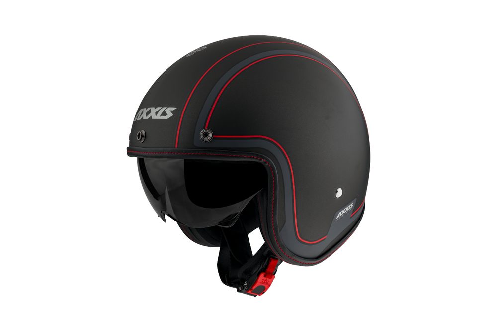 AXXIS Otevřená helma AXXIS HORNET SV ABS royal b1 matná černá - XS