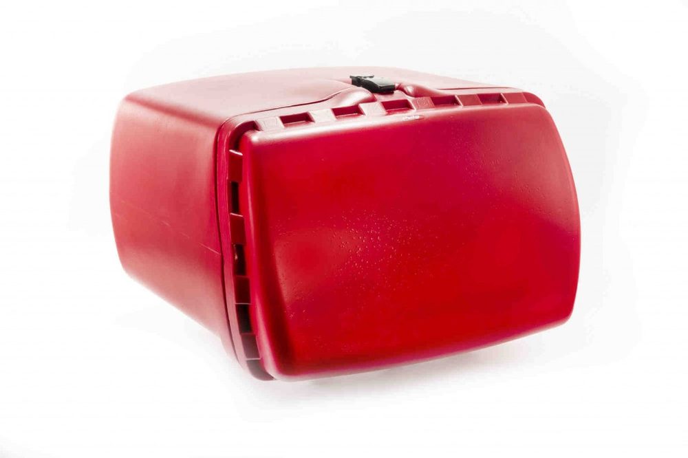 PUIG Vrchní kufr PUIG MAXI BOX 0468R červená 90l, se zámkem