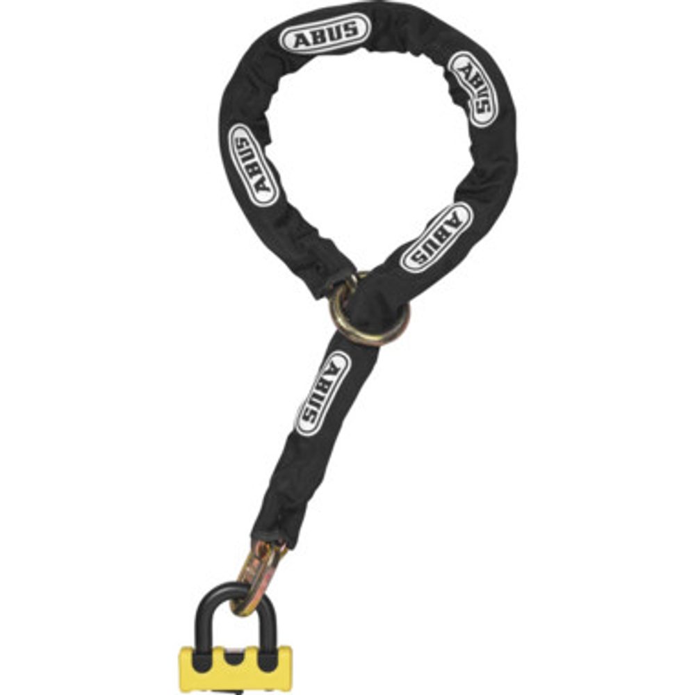 ABUS Řetězový zámek ABUS 67/105HB50 yellow + 12KS120 black loop GRANIT Power XS