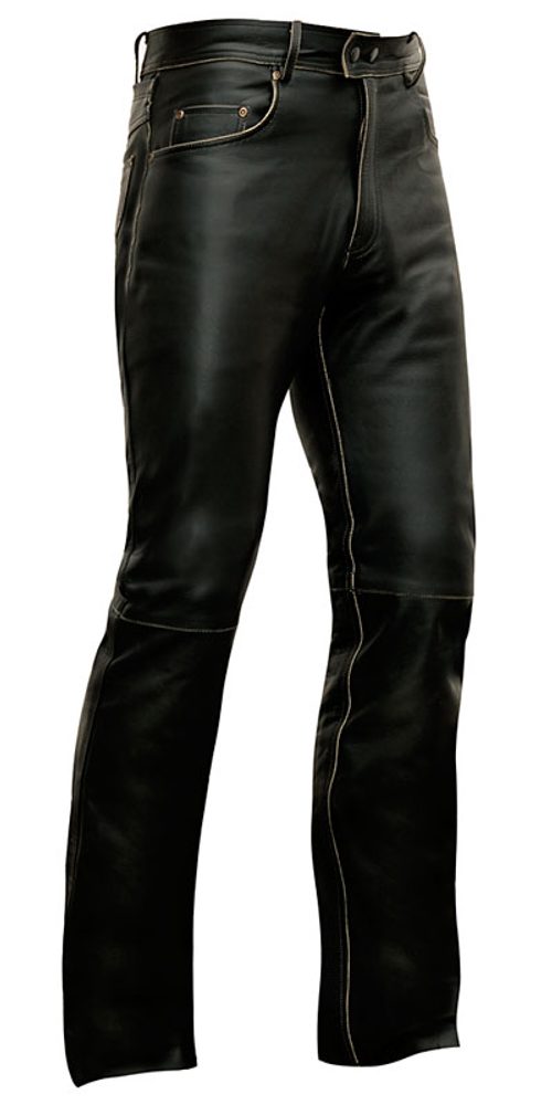 MBW Stylové kožené moto kalhoty MBW JACK - černé - 56