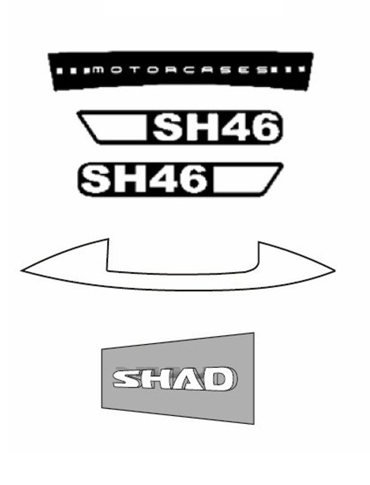 SHAD Samolepky SHAD D1B461ETR pro SH46