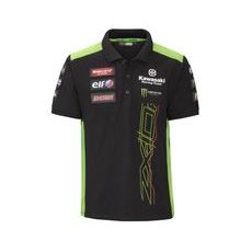 Pánské polo tričko Kawasaki Racing Team WSBK 2023 - černá