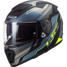 Helma LS2 FF390 BREAKER BETA MATT COBALT H-V YELLOW