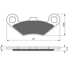 Brzdové destičky GOLDFREN 280 K5