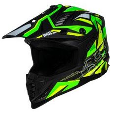 Motokrosová přilba iXS iXS363 2.0 - matná černá-neonově žlutá-neonově zelená