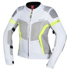 Dámská sportovní bunda iXS TRIGONIS-AIR - šedá/neon žlutá