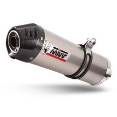 MIVV Výfuk kompletní 2x1 MIVV OVAL Y.058.L4C Titanium / Carbon cap