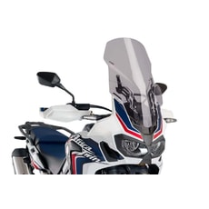 PUIG Plexi štít PUIG TOURING WITH SUPPORT + PROTECTION 9156H kouřová
