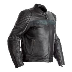 Pánská kožená bunda RST IOM TT BRANDISH CE / JKT 2375 - černá