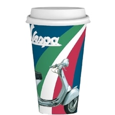 Hrnek Vespa s víkem - bílá Hrnek Vespa s víkem - bílá
