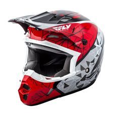 MX přilba FLY RACING Kinetic CRUX (červená/bílá/černá)