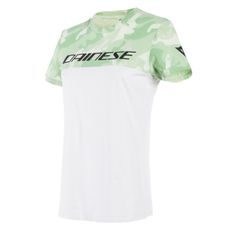Dámské triko s krátkým rukávem Dainese CAMO-TRACKS LADY bílá/camo