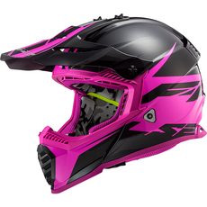 LS2 MX437 FAST EVO ROAR MATT BLACK PURPLE L LS2 MX437 FAST EVO ROAR MATT BLACK PURPLE L