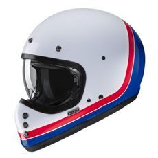 Retro helma HJC V60 Scoby MC21 - trikolóra