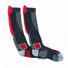 Motocyklové podkolenky Dainese D-CORE černá/červená (pár)